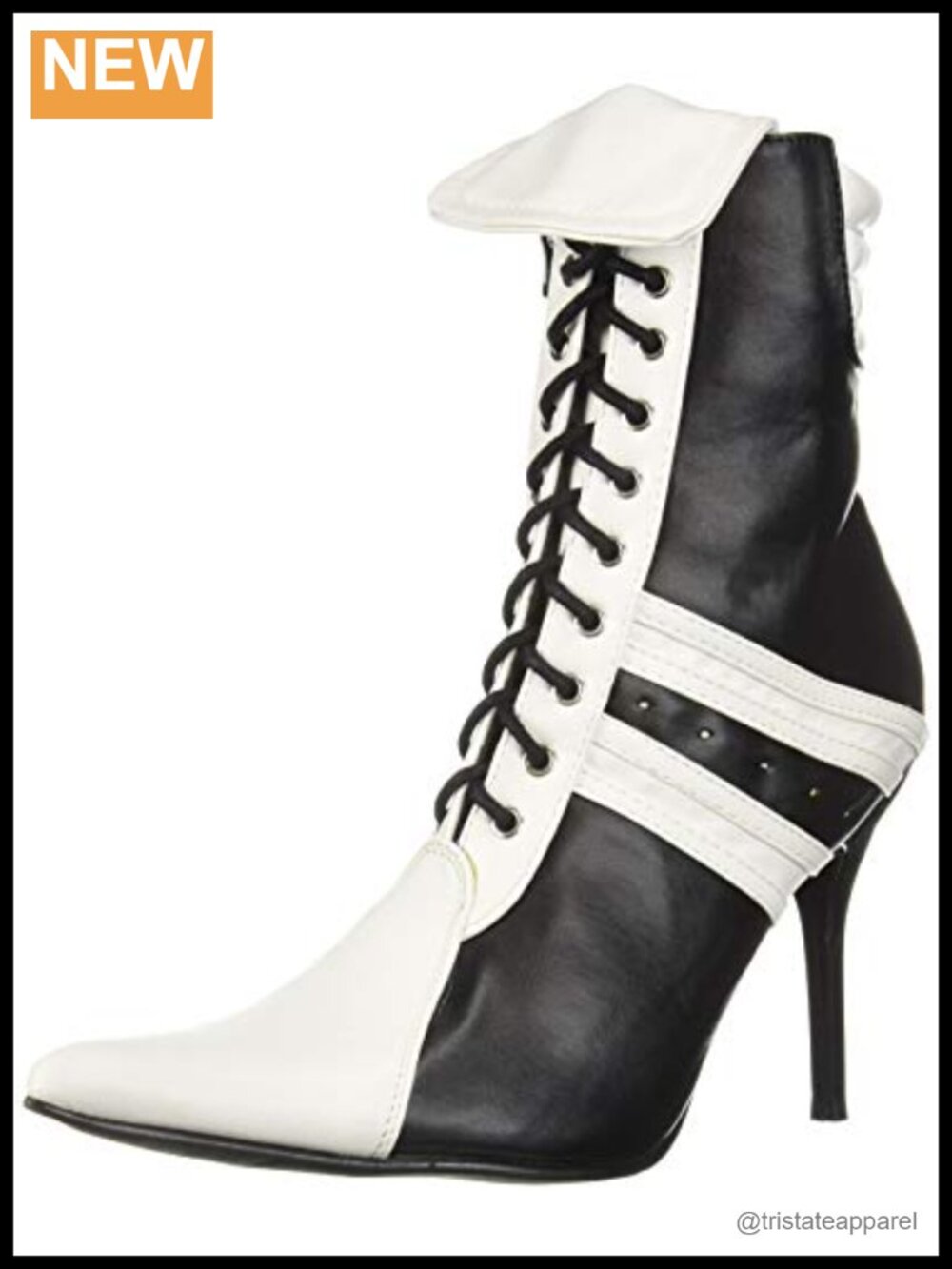 Ankle Boots Stiletto Heel Leather Zipper Lace Up Fall Booties